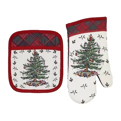 Spode Spode Tartan 2-pc. Mitt & Pot Holder Set