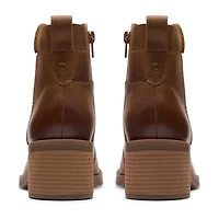 Clarks Womens Lileigh Charm Stacked Heel Booties