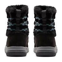 Clarks Womens Breeze Cozy Flat Heel Booties
