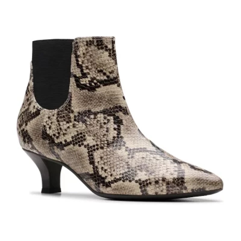 Clarks Womens Kepley Erin Kitten Heel Dress Boots