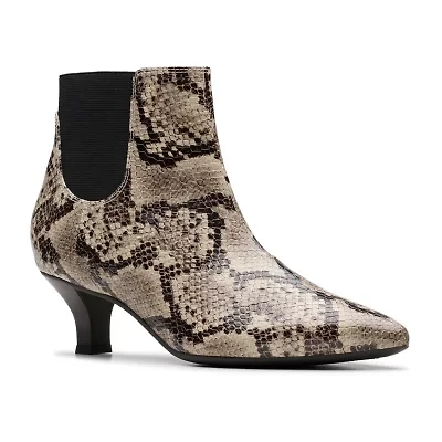 Clarks Womens Kepley Erin Kitten Heel Dress Boots