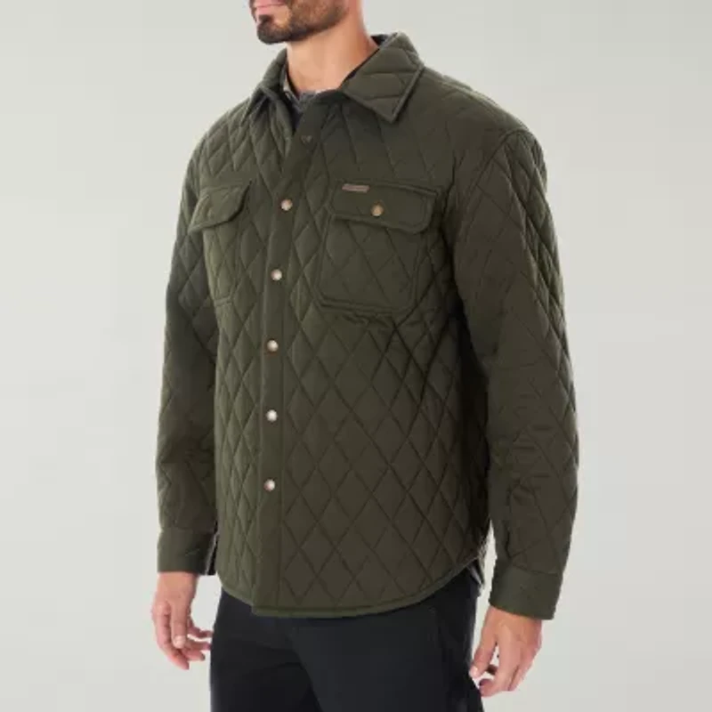Smiths Workwear Diamond Quilted Mens Midweight Shirt Jacket