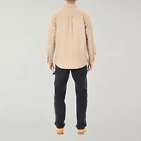 Smiths Workwear Hooded Sherpa Stretch Canvas Mens Midweight Shirt Jacket