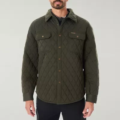 Smiths Workwear Snap Closure Mens Midweight Big and Tall Shirt Jacket