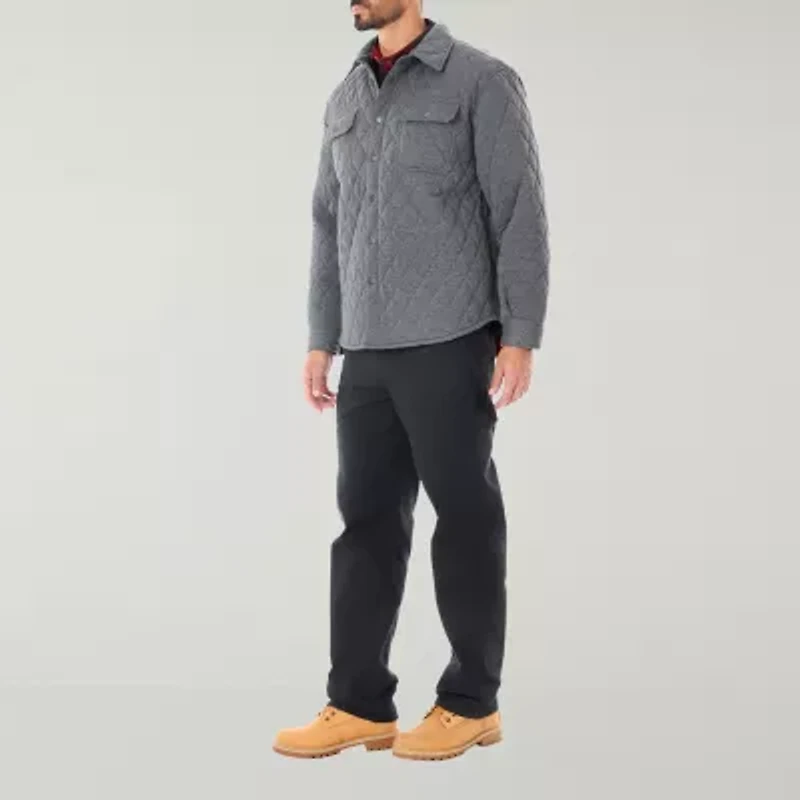 Smiths Workwear Snap Closure Mens Midweight Big and Tall Shirt Jacket