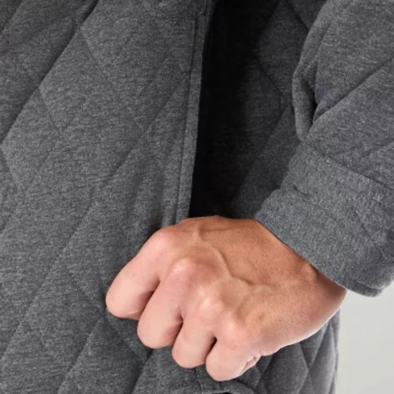 Smiths Workwear Snap Closure Mens Midweight Big and Tall Shirt Jacket