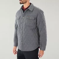 Smiths Workwear Snap Closure Mens Midweight Big and Tall Shirt Jacket