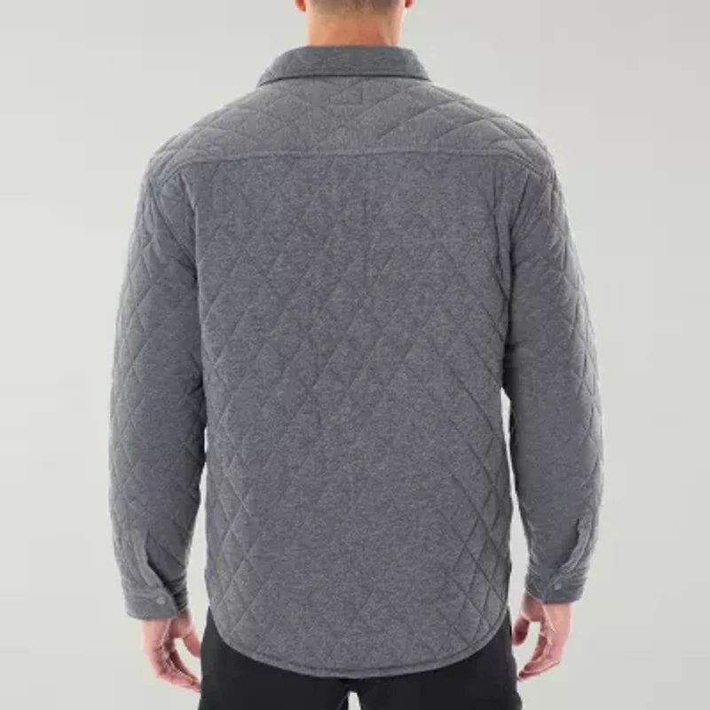 Smiths Workwear Snap Closure Mens Midweight Big and Tall Shirt Jacket