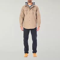 Smiths Workwear Sherpa Lined Mens Hooded Midweight Big and Tall Shirt Jacket