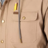 Smiths Workwear Sherpa Lined Mens Hooded Midweight Big and Tall Shirt Jacket