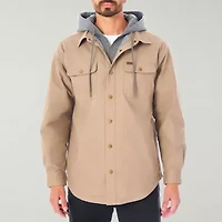 Smiths Workwear Sherpa Lined Mens Hooded Midweight Big and Tall Shirt Jacket