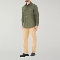 Smiths Workwear Sherpa Lined Stretch Canvas Mens Midweight Big and Tall Shirt Jacket