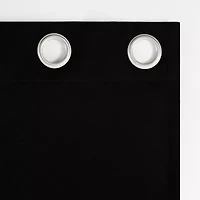 Sun Zero Glynn Magnetic Closure Grommet Top 100% Blackout Set of 2 Curtain Panel