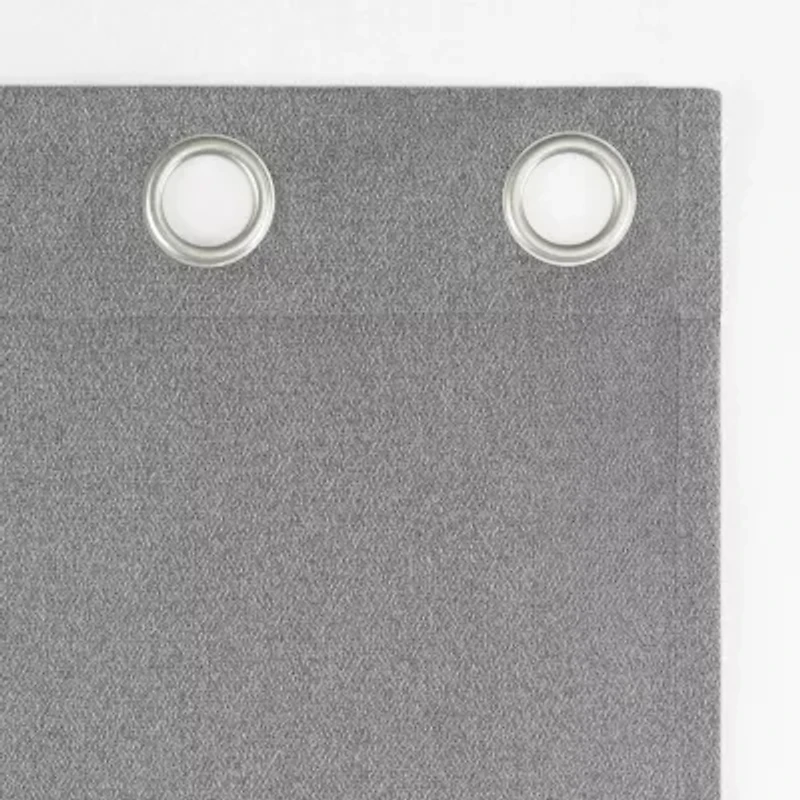 Sun Zero Glynn Magnetic Closure Grommet Top 100% Blackout Set of 2 Curtain Panel