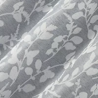 Sun Zero Glynn Gaia Woven Floral Magnetic Closure Grommet Top Energy Saving 100% Blackout Set of 2 Curtain Panel