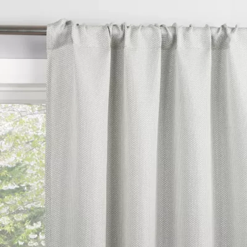 Sun Zero Dasan Rod Pocket Grommet Top Blackout Set of 4 Curtain Panel