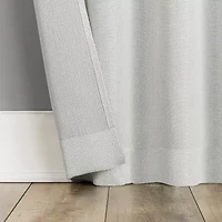 Sun Zero Dasan Rod Pocket Grommet Top Blackout Set of 4 Curtain Panel