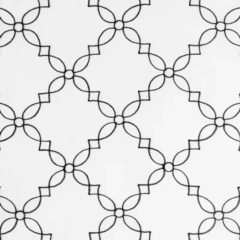 No 918 Harmon Embroidered Grommet Top Light-Filtering Set of 4 Curtain Panel