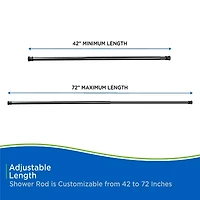 Kenney Adjustable Shower Curtain Rod