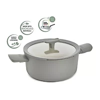 BergHOFF Balance Ceramic 4.6-qt. Stockpot with Glass Lid