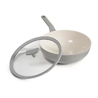 BergHOFF Balance Ceramic 11" Wok with Glass Lid