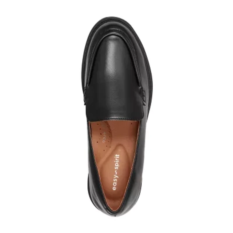 Easy Spirit Juniper Womens Moc Closed Toe Loafers