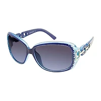 Southpole Womens Uv Protection Rectangular Sunglasses