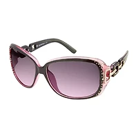 Southpole Womens Uv Protection Rectangular Sunglasses