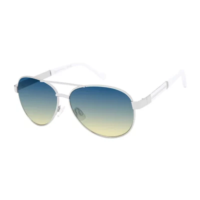 JS Jessica Simpson Womens UV Protection Aviator Sunglasses