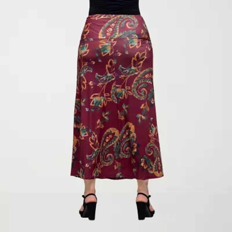 24seven Comfort Apparel Womens Maxi Skirt