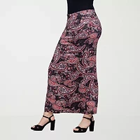 24seven Comfort Apparel Womens Maxi Skirt