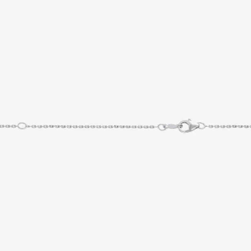 Floating Diamonds (F / Vs2) Womens 2 CT. T.W. Lab Grown White Diamond 14K White Gold Cross 18 Inch Pendant Necklace