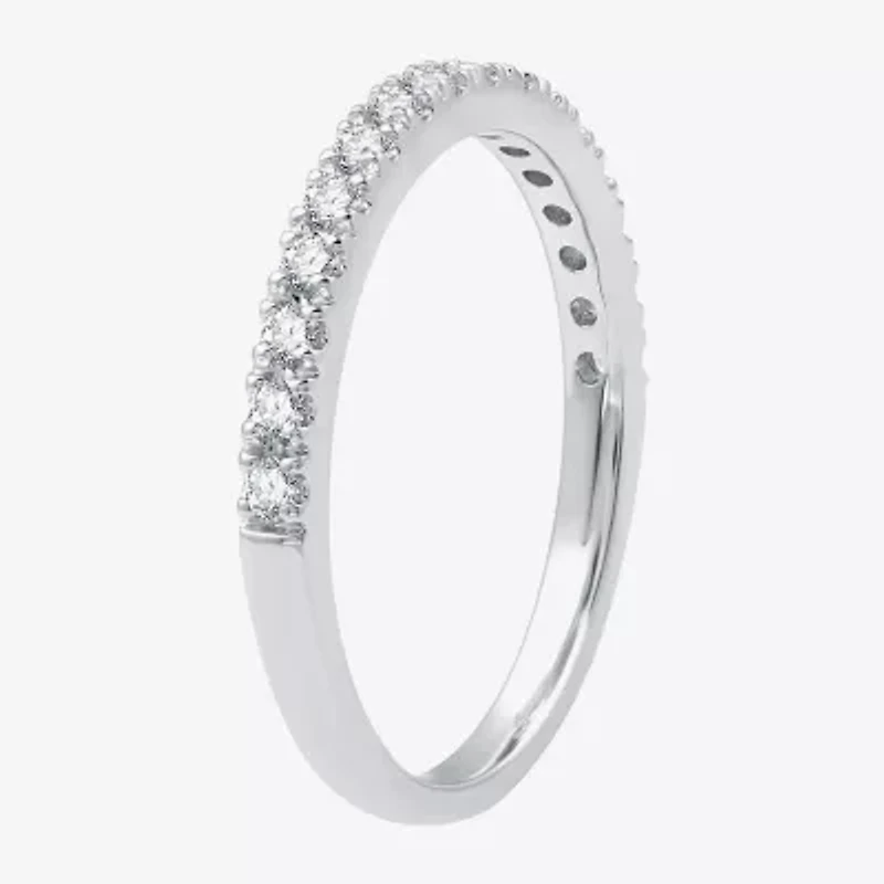 I Said Yes (G / Si1-Si2) Womens 1 1/2 CT. T.W. Lab Grown White Diamond Sterling Silver Cushion Side Stone Halo Bridal Set