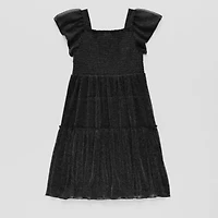 Thereabouts Little & Big Kid Girls Shimmer Short Sleeve A-Line Dress