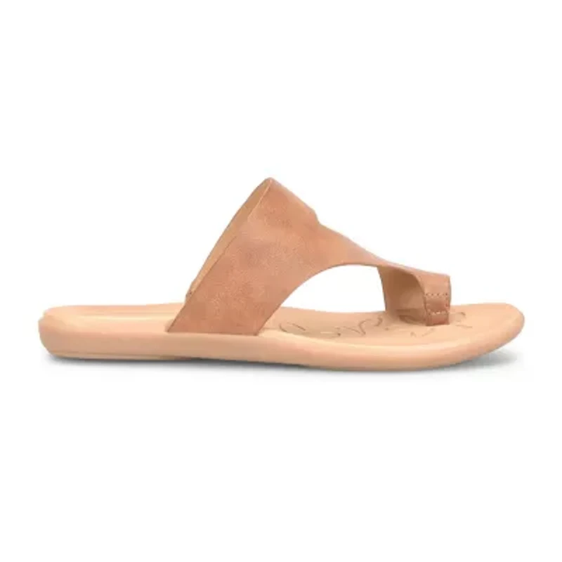 BOC by Born Womens Hazy Toe Ring Strap Flat Sandals