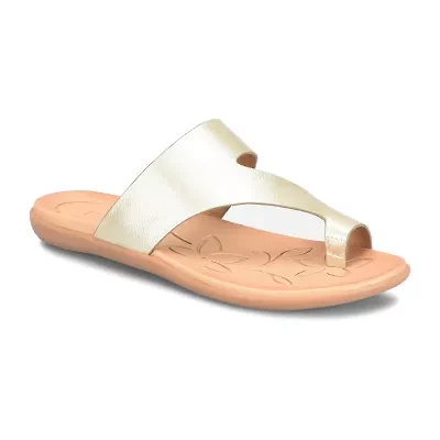 BOC by Born Womens Toe Ring Strap Flat Sandals