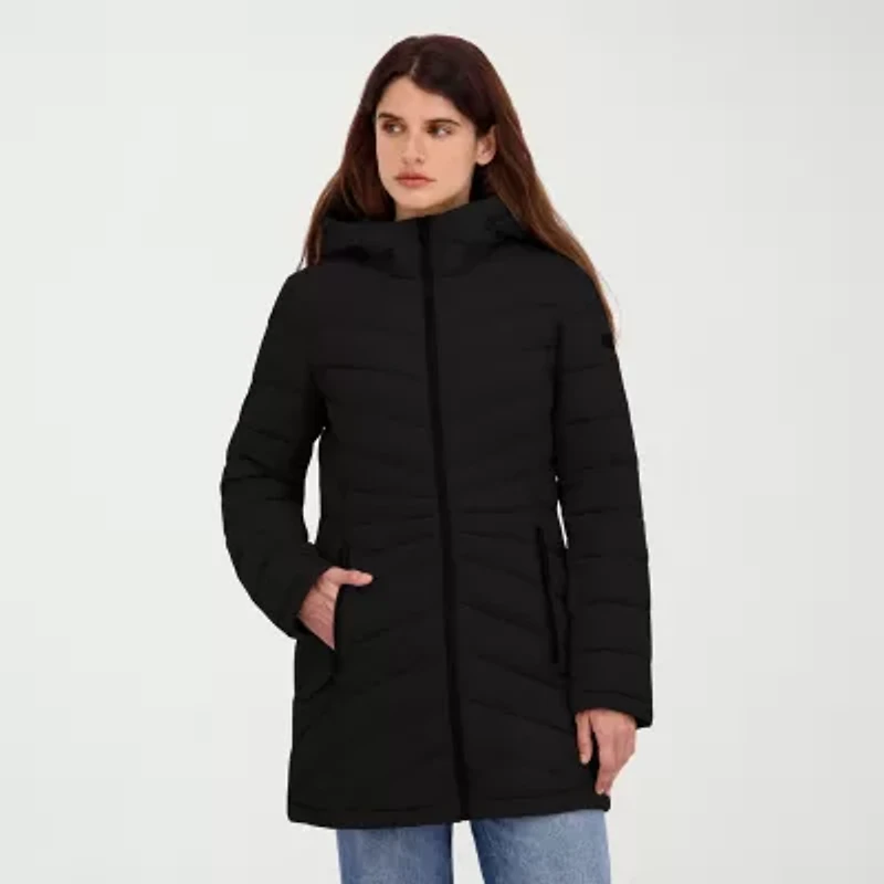 Hfx Womens Water Resistant Midweight Puffer Jacket