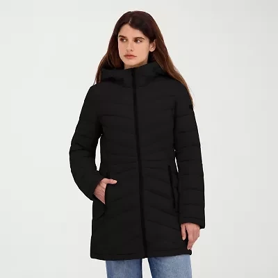 Hfx Womens Water Resistant Midweight Puffer Jacket