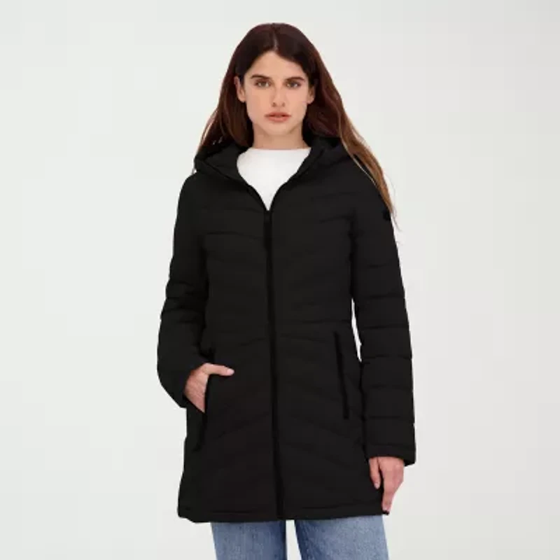 Hfx Womens Water Resistant Midweight Puffer Jacket