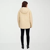 Hfx Womens Faux Fur Water Resistant Midweight Quilted Jacket