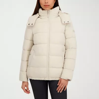 Hfx Womens Faux Fur Water Resistant Heavyweight Puffer Jacket