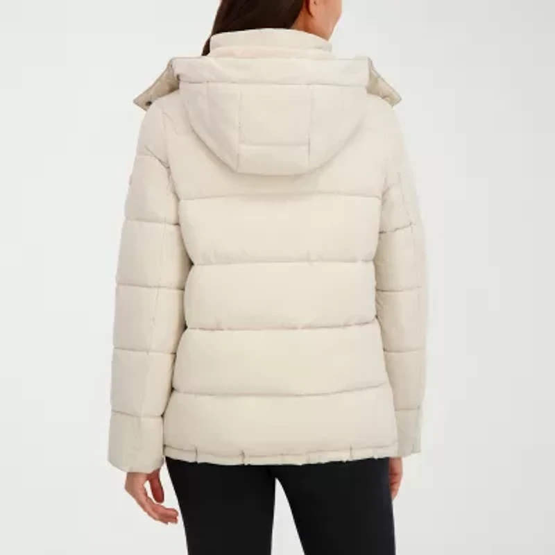 Hfx Womens Faux Fur Water Resistant Heavyweight Puffer Jacket