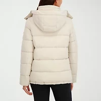 Hfx Womens Faux Fur Water Resistant Heavyweight Puffer Jacket