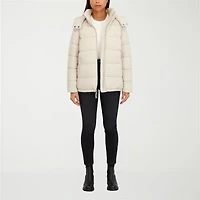 Hfx Womens Faux Fur Water Resistant Heavyweight Puffer Jacket