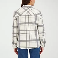 Hfx Womens Faux Fur Lightweight Shirt Jacket