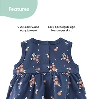 The Peanutshell Baby Girls Sleeveless Floral 2-pc. Romper