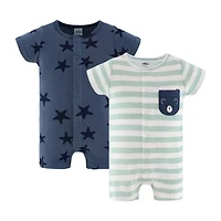 The Peanutshell Baby Boys Star 2-pc. Romper