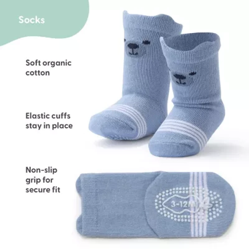 The Peanutshell Baby Boys 12 Pair Crew Socks