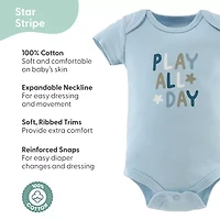 The Peanutshell Baby Girls 4-pc. Bodysuit Set