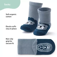 The Peanutshell Baby Boys 12 Pair Crew Socks